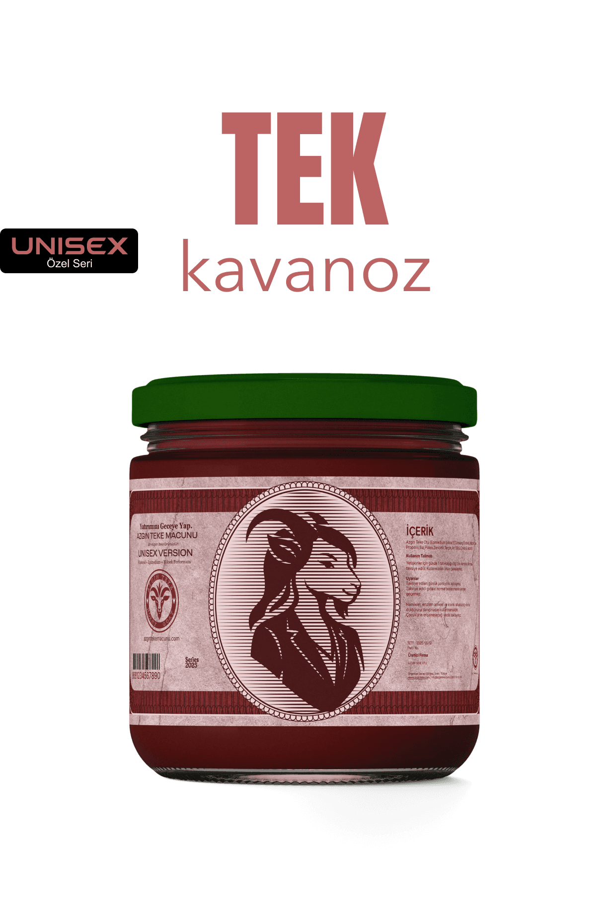 Doğal Bitkisel Macun – Tek Kavanoz - Red