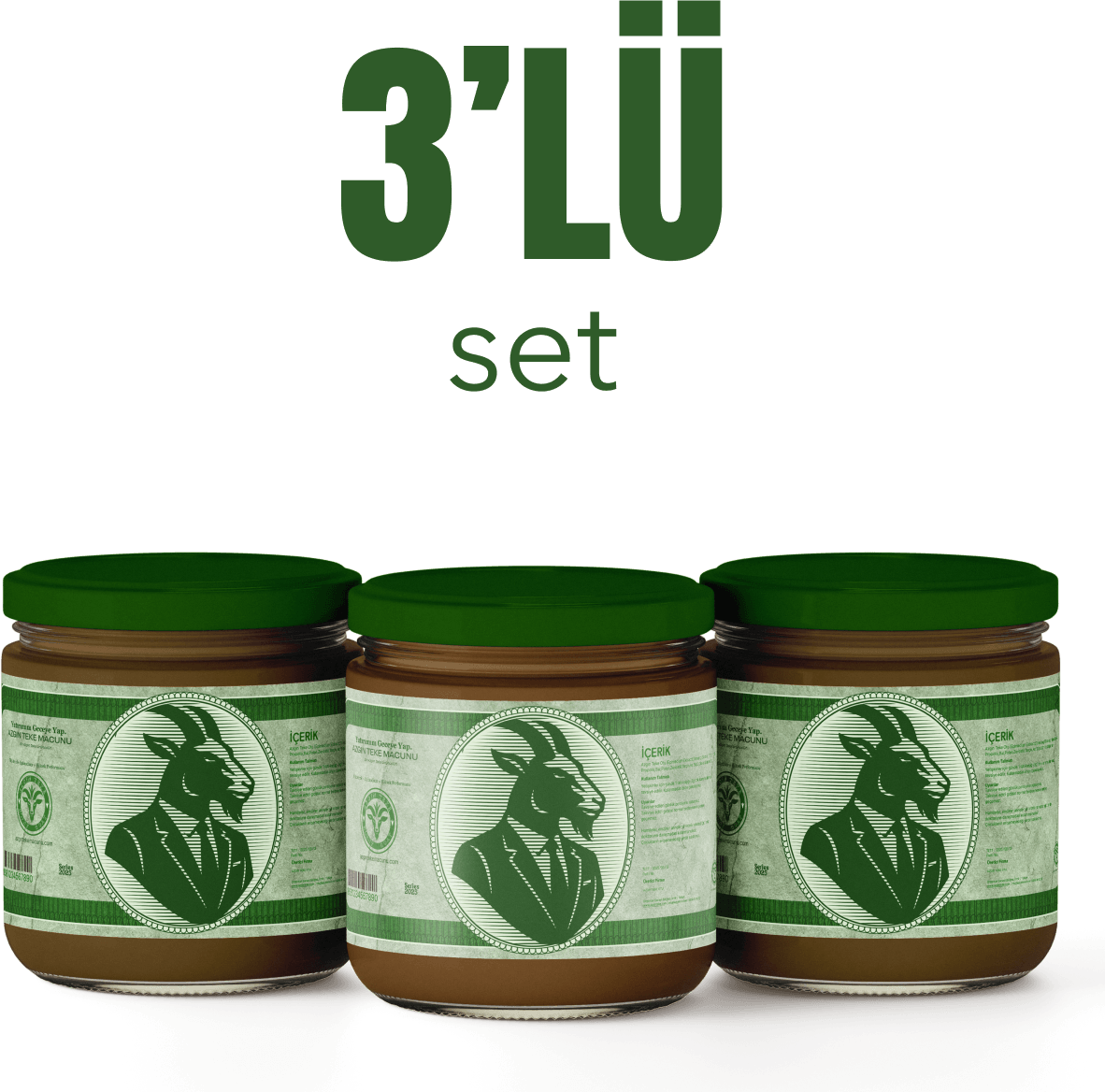 AzgınTeke Otu Macunu 225Gr ERKEK 3'lü Set